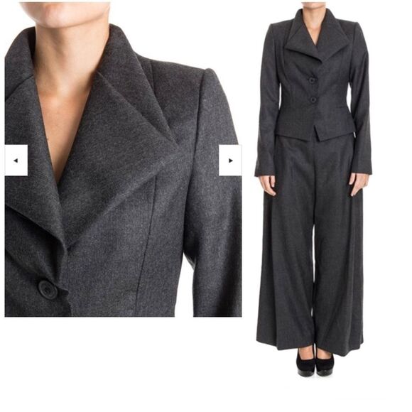 Vivian Westwood Anglomania dark gray wool designer blazer size 40 - Picture 3 of 14